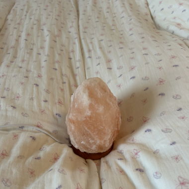 Lampada in pietra di sale