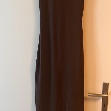 Brown Sheath Dress Without Sleeves
