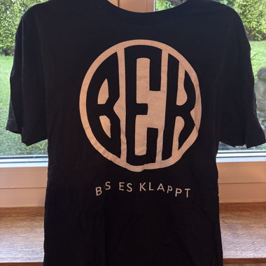 Bis es klappt - Black graphic T-shirt