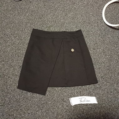 Black mini skirt