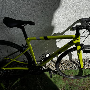 Bici da corsa Cannondale gialla