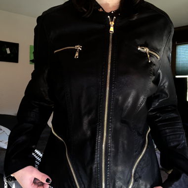 Kunstleder Jacke