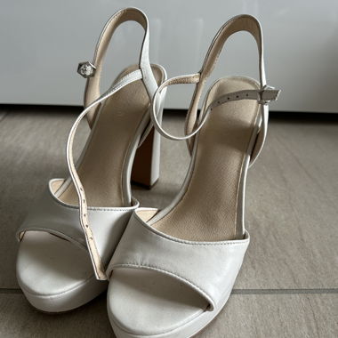 Décolleté bianchi con plateau