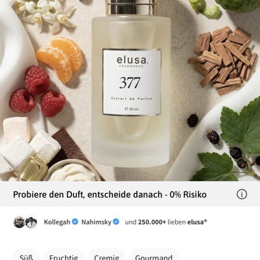 Parfum elusa Fragrance 377