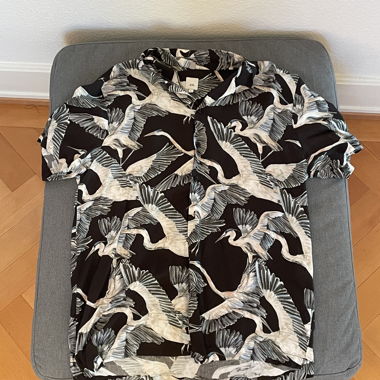 RIVER ISLAND CAMICIA STAMPATA UCCELLI – L