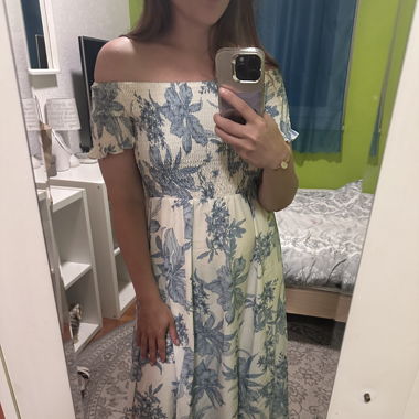 Robe bleu et blanche - Taille M