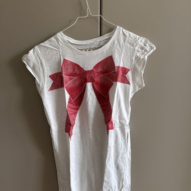 weißes T-Shirt aus Baumwolle - Happiness