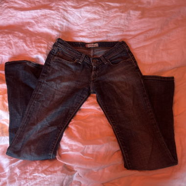 low waist Flared Levi's Jeans dunkelblau