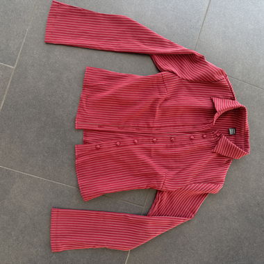 Chemise rayée rouge
