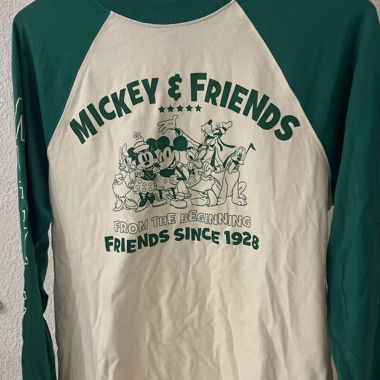 longsleeve vert Mickey Mouse