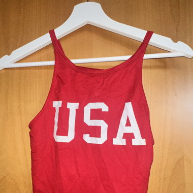 rotes usa trägertop