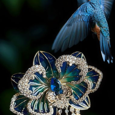 Orchid Brooch, Art Nouveau-style jewel