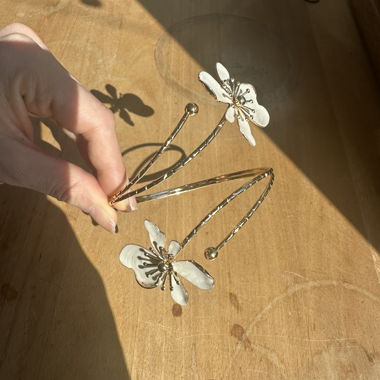 Cider Gold Flower Cuff Bracelet