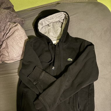 Lacoste Zipper Schwarz Gr. S