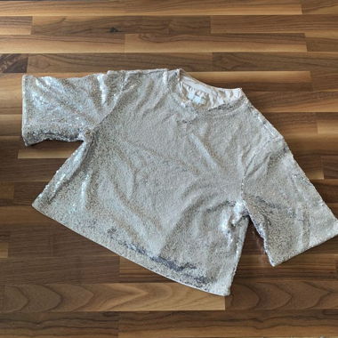 H&M Crop top / Silber