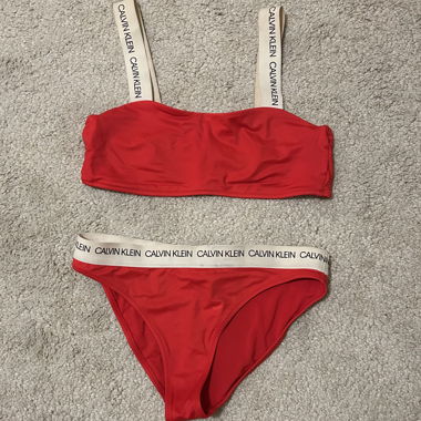 Bikini Calvin Klein rosso