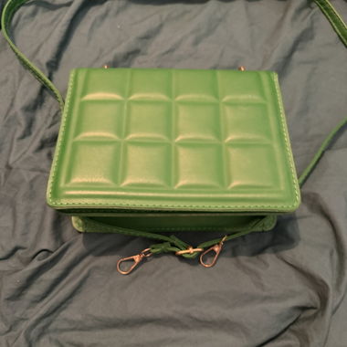 Sac à bandoulière matelassé vert