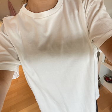 T-shirt blanc à message