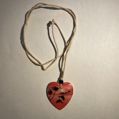 Collana con ciondolo a forma di cuore