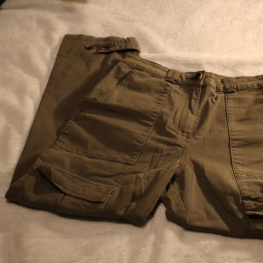 Beige/Khaki Cargohose
