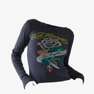 Ed Hardy Longsleve, y2k, Streetwear, Vintage 
