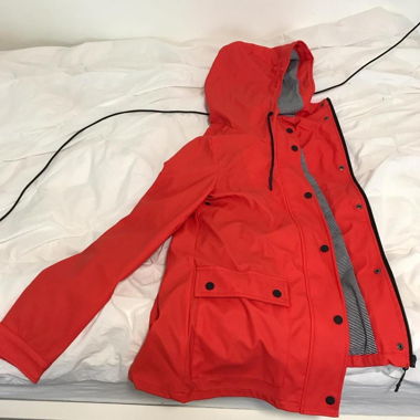 red raincoat XS from ONLY