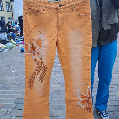 Jeans da donna arancioni NG2000