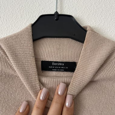 Rollkragen-Crop-Top-Pullover