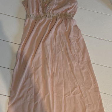 Pink Satin Lace Nightdress