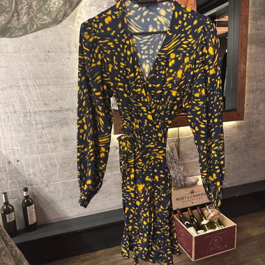 Printed wrap dress maje 