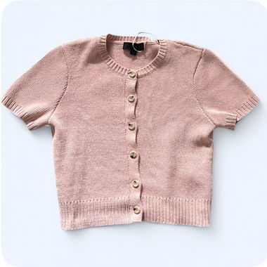 New: Pink Knit Cardigan