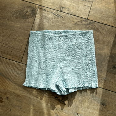 Shorts SHEIN smockati azzurro chiaro Gr. S 36