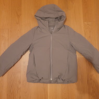 Light Grey UNIQLO Puffer Jacket