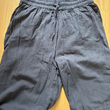 Dark Grey Linen Trousers
