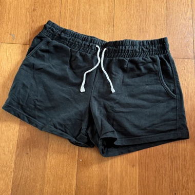 Shorts en sweat noirs