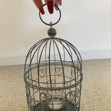 Vogelkäfig als Teelichthalter