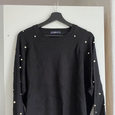 Pullover mit Perlen Zara Gr. M