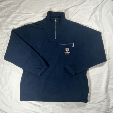 Polo vintage avec demi-zip