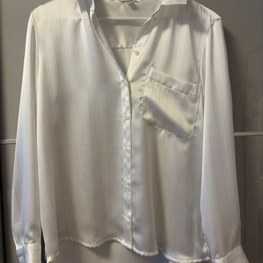 Blusa bianca a righe di C&A