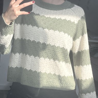 Vintage striped knit sweater