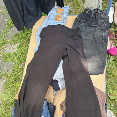 Black flared Leggings size xl