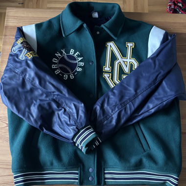 Giacca da baseball verde