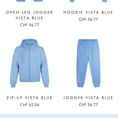 cusbclo Trainingsanzug, blau