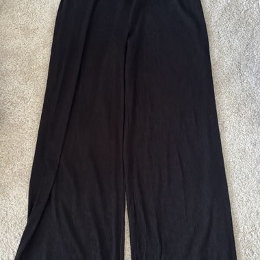 Black Pleated Pants