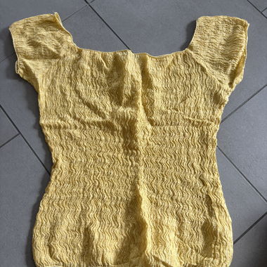 Zara gelbes Stricktop