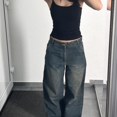 Bershka Baggy Blue-Jeans