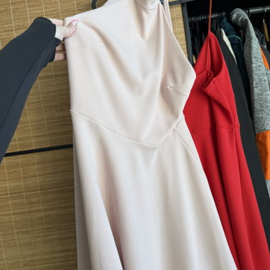 Vestito rosa cipria
