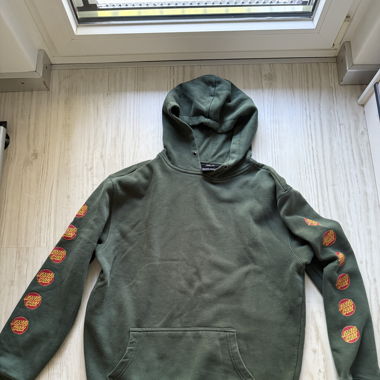 Santa Cruz Hoodie Sweatshirt, Army Green, Size S/M