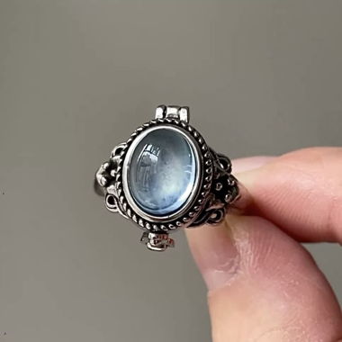VINTAGE AQUAMARINE SETTING RING