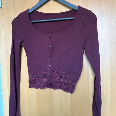 Maglia corta bordeaux